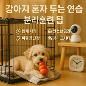 강아지 혼자 두는 분리훈련 완전 가이드