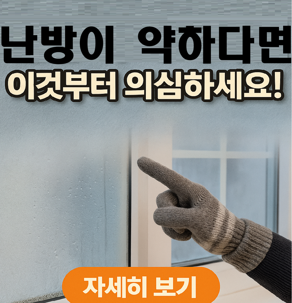 “보일러는 멀쩡한데 왜 추울까?”진짜 이유? 보일러보다 단열이 문제입니다!