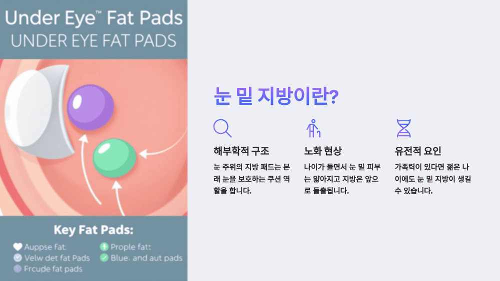눈 밑 지방제거, 수술부터 비수술까지