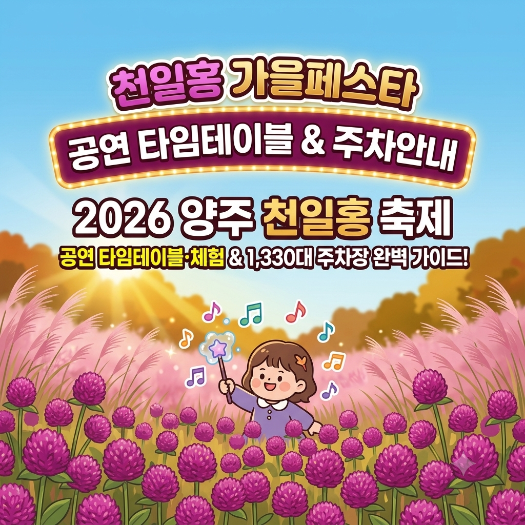 2026 양주 천일홍 가을페스타