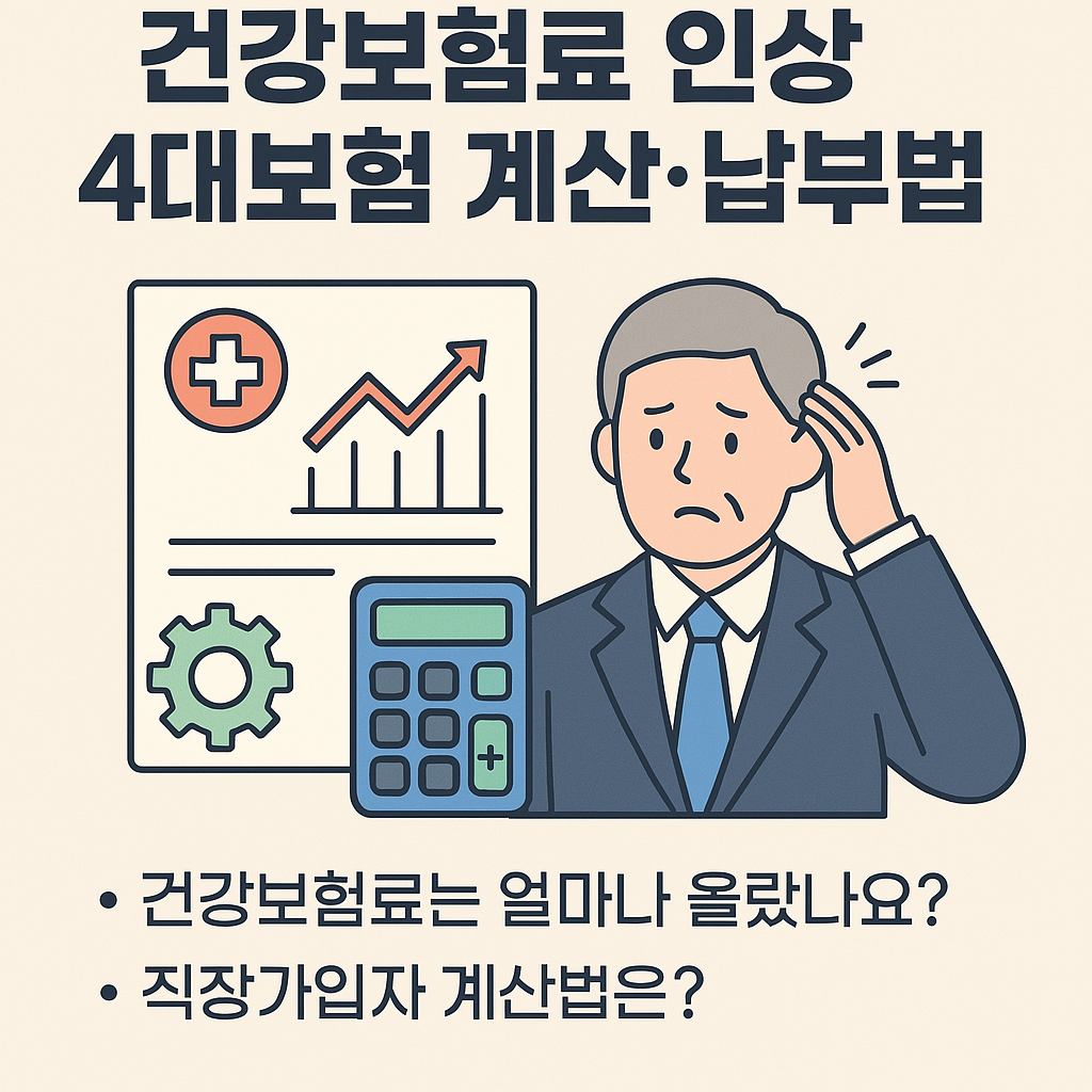 건강보험료 인상됐나요? 직장인 &amp; 지역가입자 필독 4대보험 정