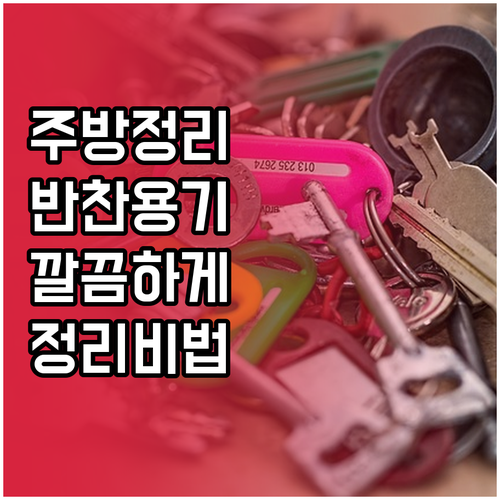 깔끔한 주방을 위한 반찬 용기 선택 ..