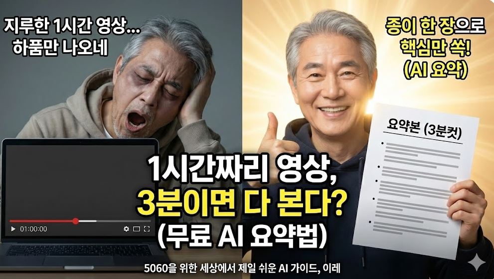 긴영상aI 로 3분 요약