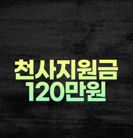 천사지원금 120만원
