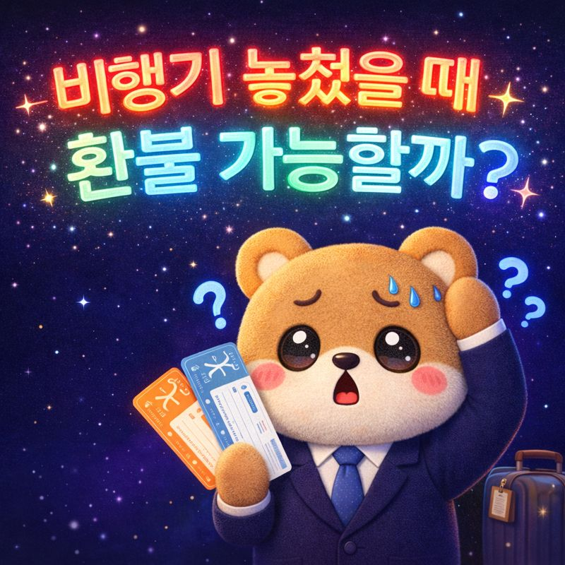 비행기 놓쳤을 때 환불 가능할까?