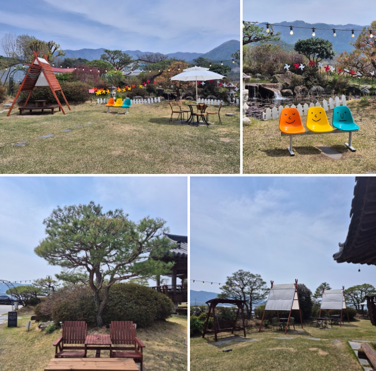 카페 하녹 정원 사진들