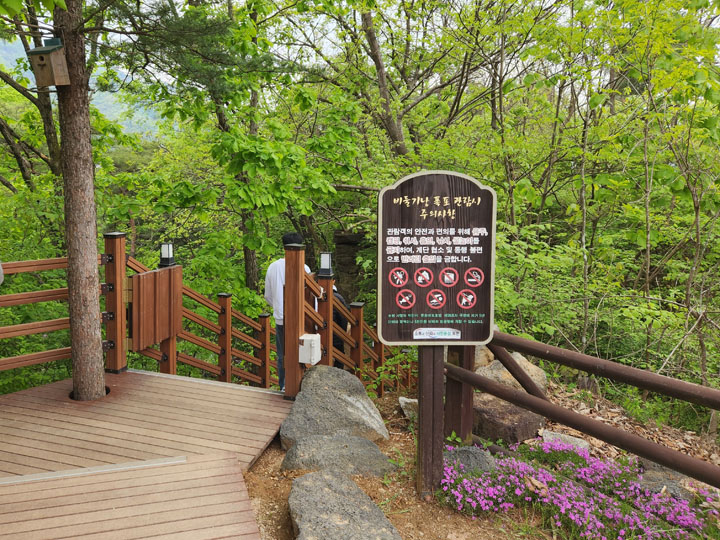 비둘기낭폭포입구