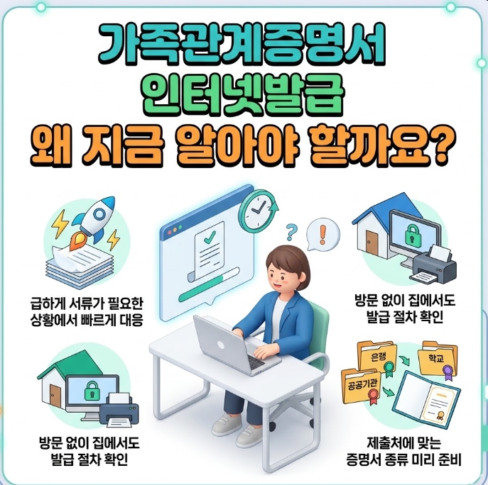 가족관계증명서 인터넷발급 민원24