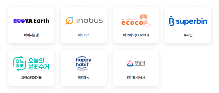 고품질 재활용품 참여기업