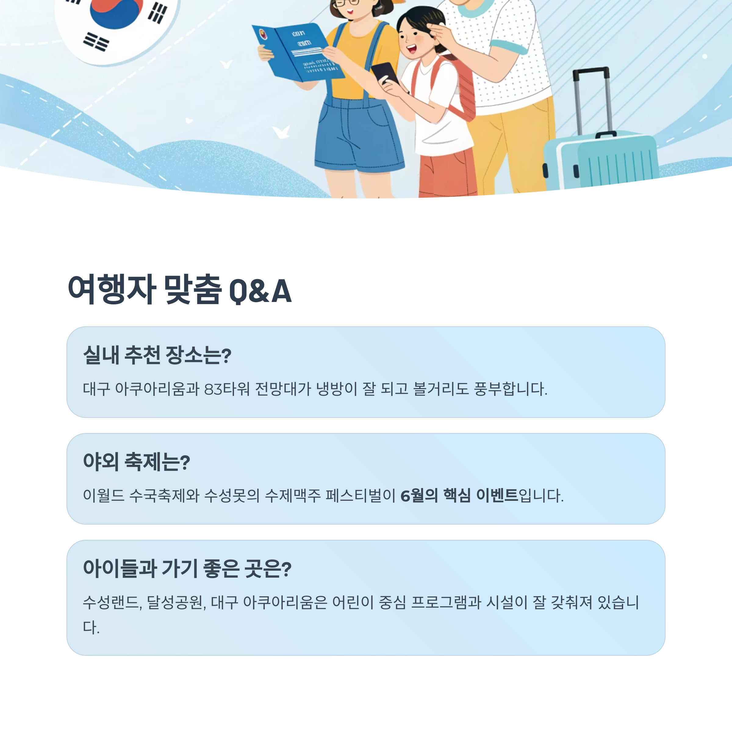 여행자 맞춤 Q&A
