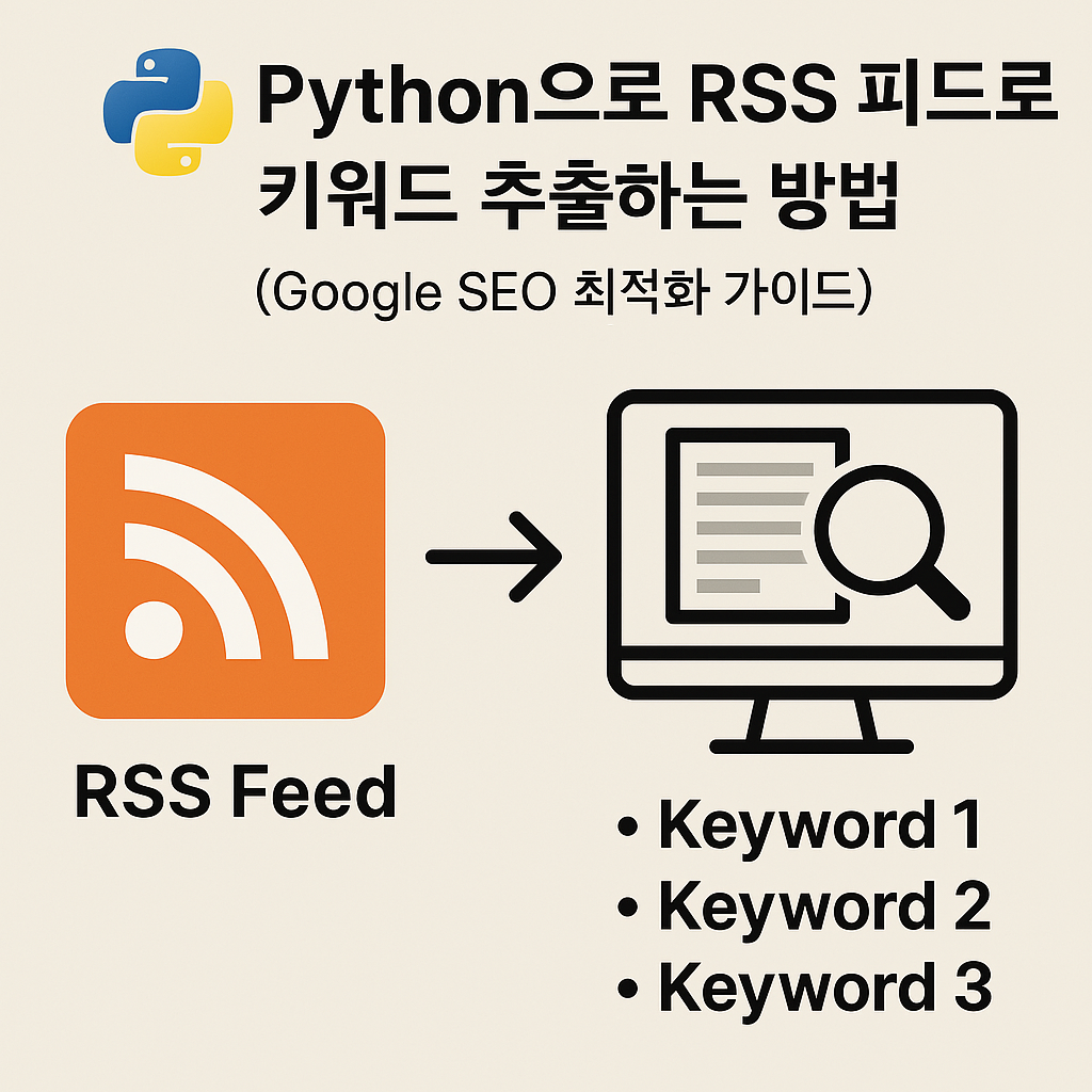 Python으로 RSS 피드로 키워드 추출하는 방법