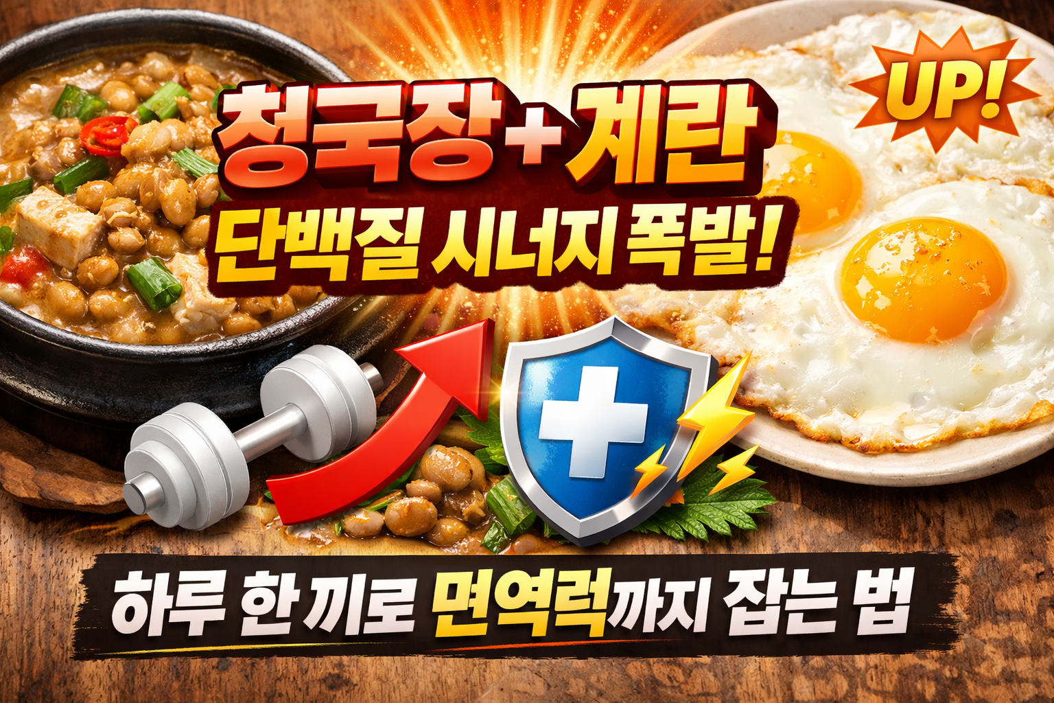 청국장+계란