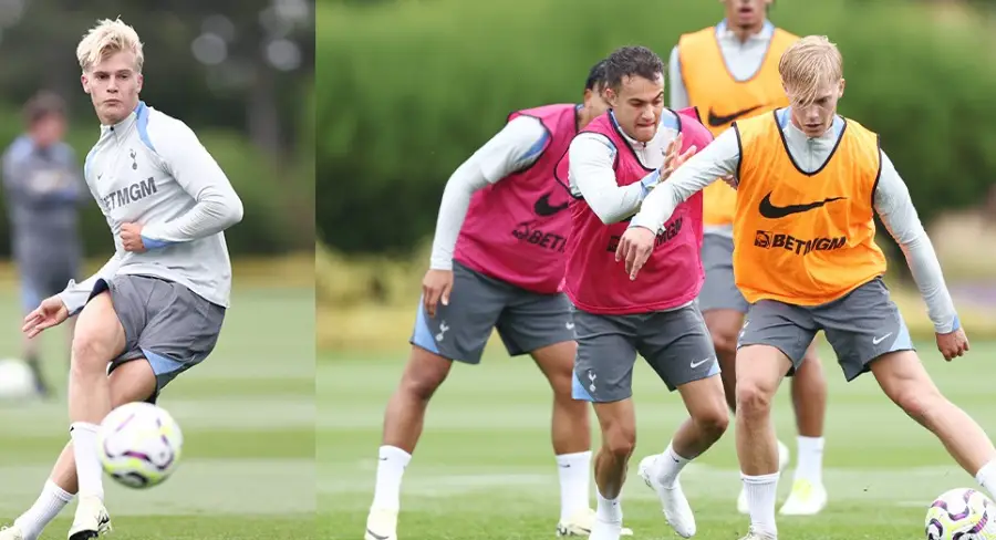 토트넘-루카스-베리발-훈련-모습