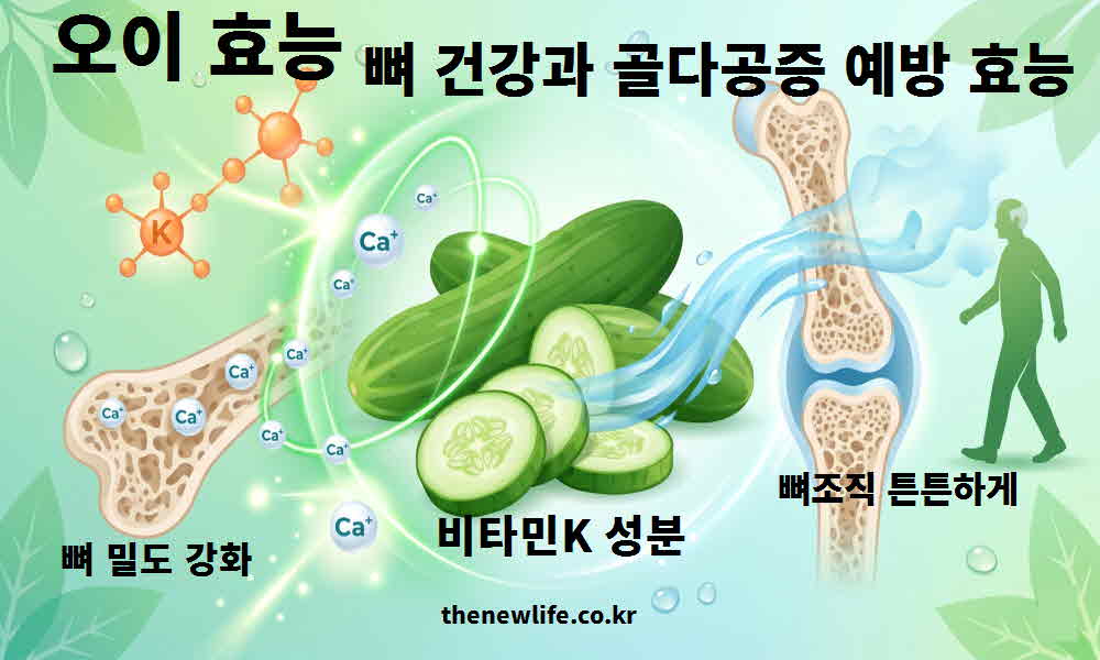 오이 효능 뼈 건강 골다공증 예방