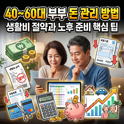 40~60대 돈 관리가 가장 중요할까