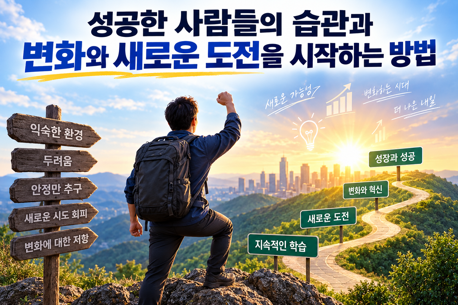 성공한 사람들의 습관과 새로운 도전을 시작하는 방법
