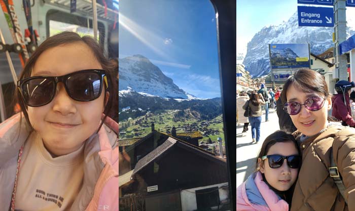 그린델발트로 가는 R61번 기차에서, 그린델발트 역 도착