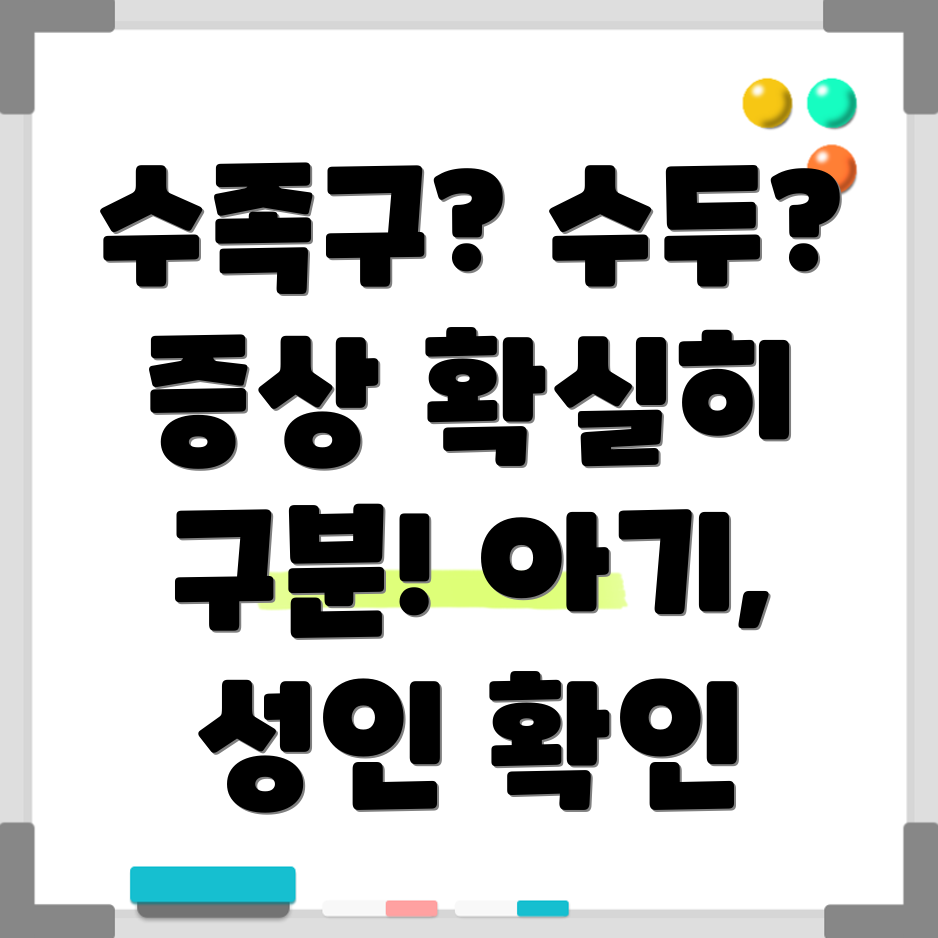 수족구 수두 구별