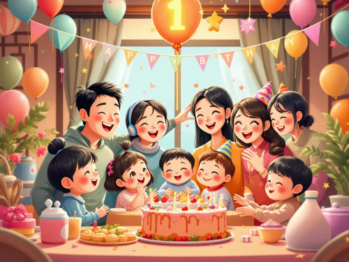 돌잔치-가족-케익