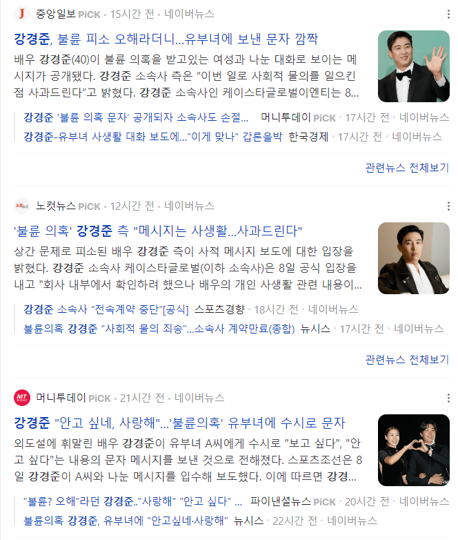 강경준 상간남 피소