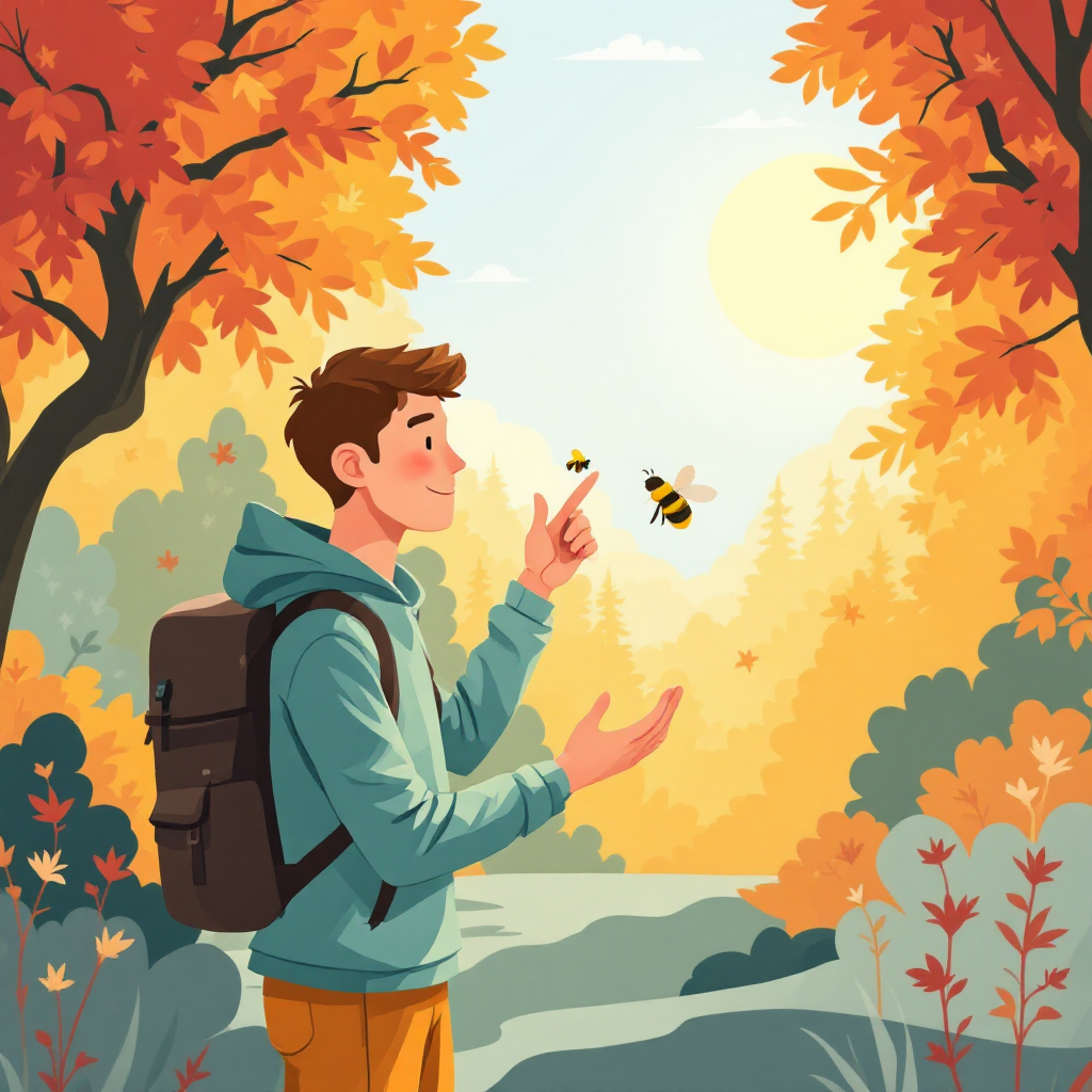 가을산행의 벌쏘임