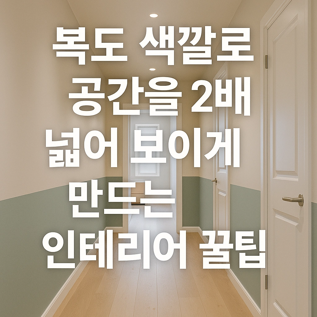 복도 색깔로 공간을 2배 넓어 보이게 만드는 인테리어 꿀팁