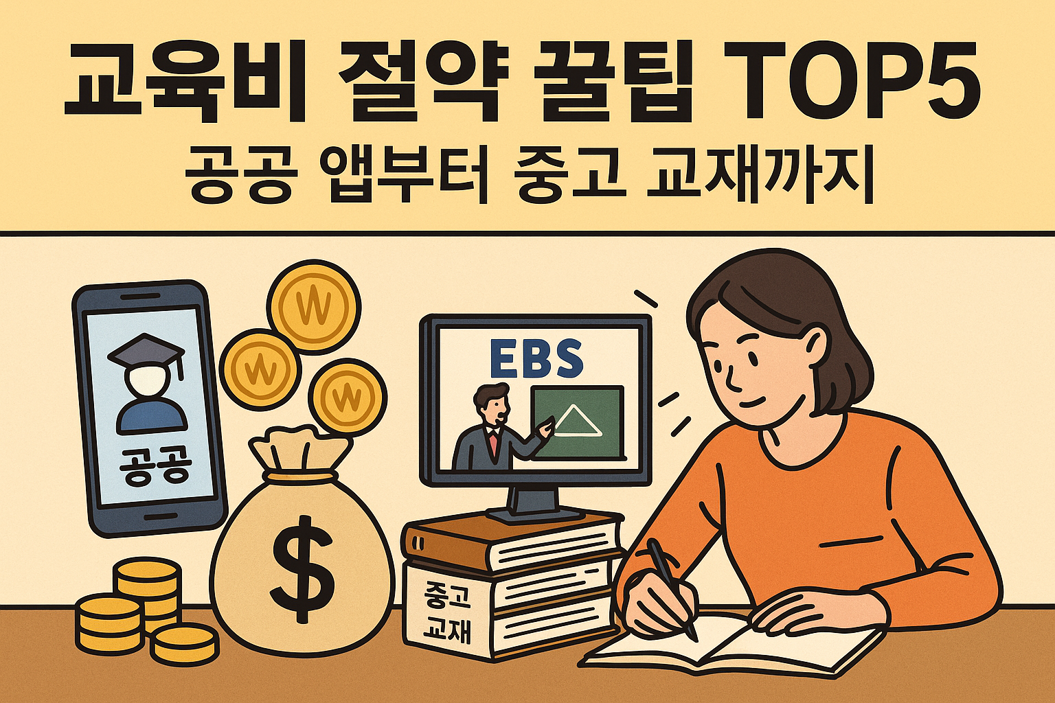 교육비 절약 꿀팁 TOP5