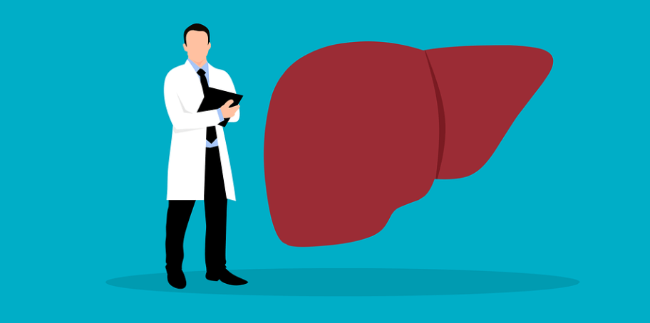 간모양과 함께 서있는 의상 선생님