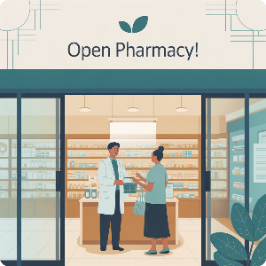 주말 문여는 약국 이미지