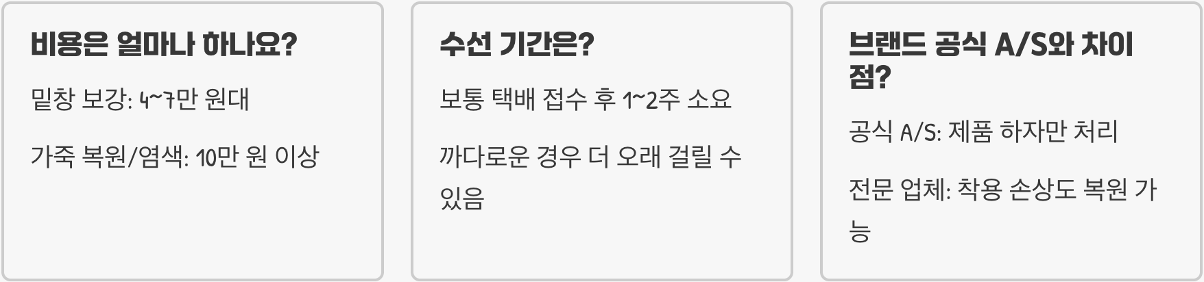 명품 운동화수선, 아무 데나 맡기면 안 되는 이유