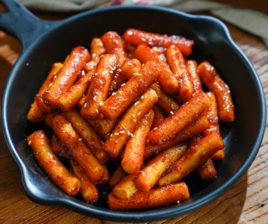 한국의 떡 종류 기름떡볶이