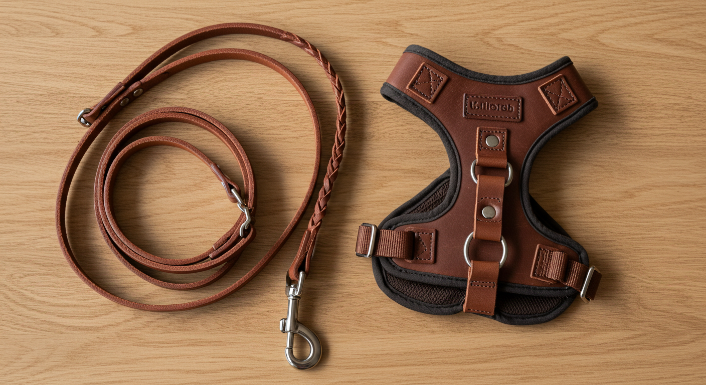 강아지 목줄과 하네스 차이점과 성능 비교(선택 가이드)관련 사진