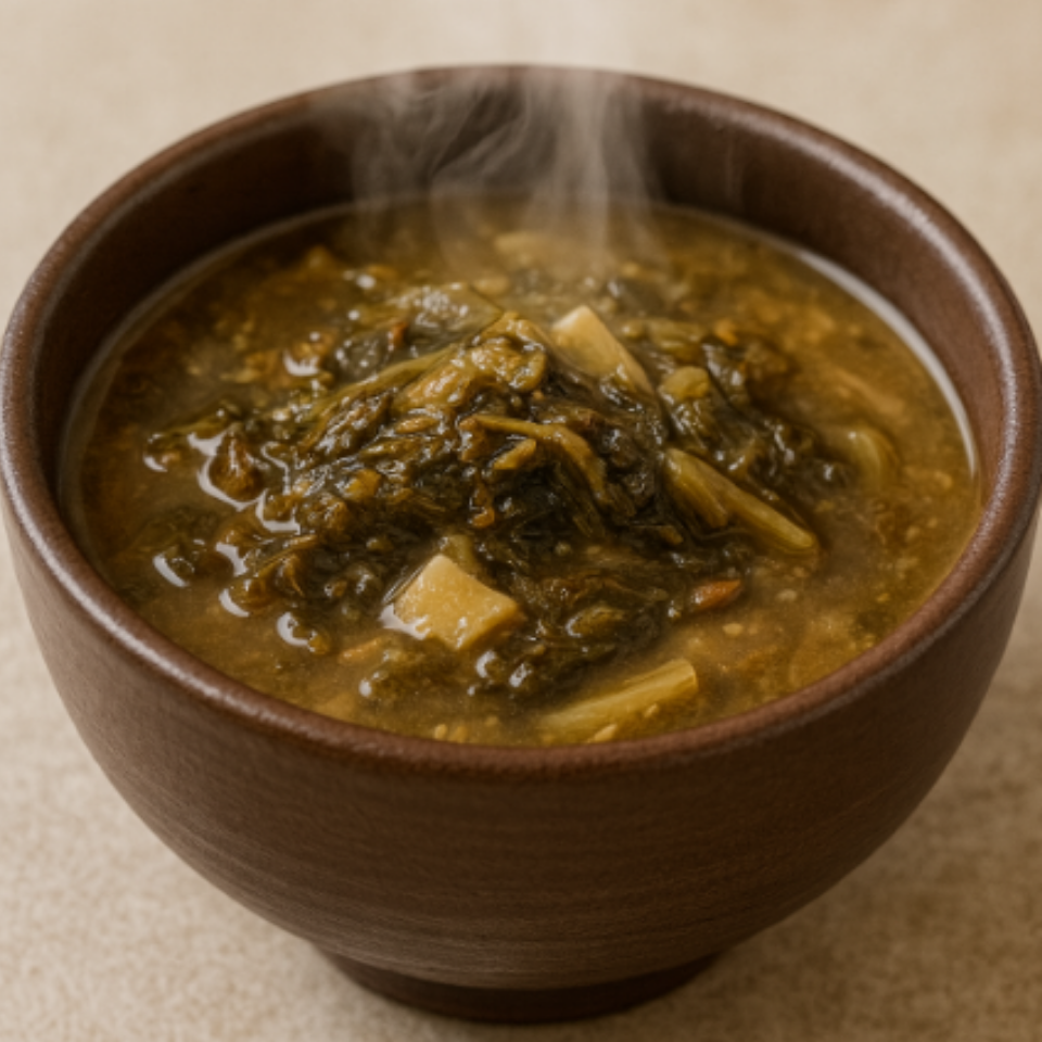 따끈한 김이 올라오는 시래기 된장국 한 그릇