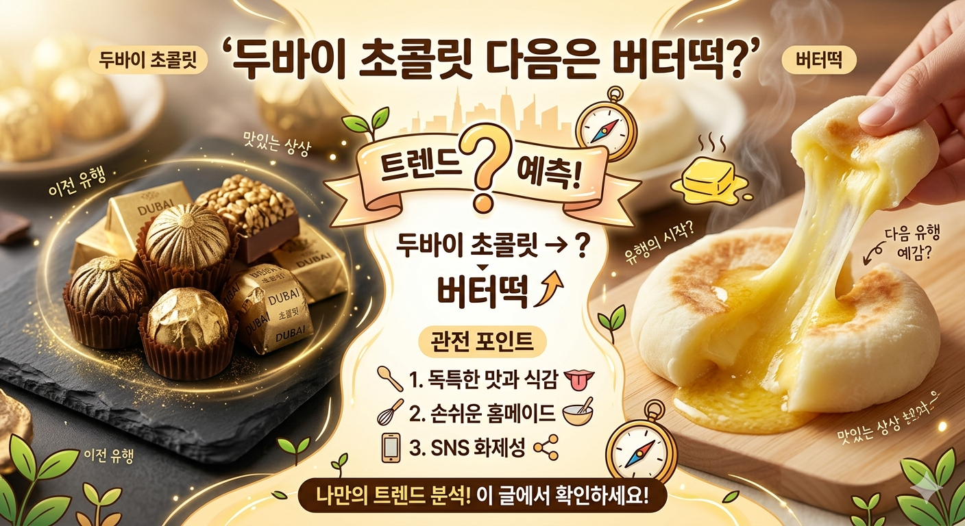 두바이 초콜릿 다음은 버터떡