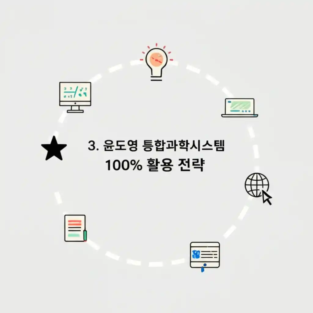 윤도영 통합과학시스템 100% 활용 전략, 구체적 실행법 제시.