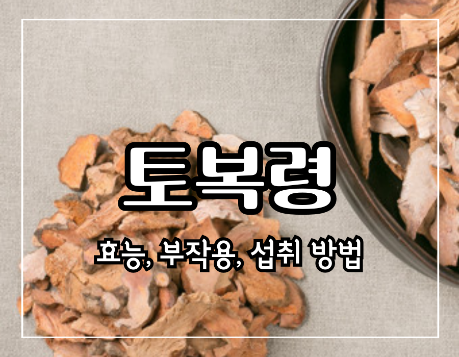 토복령 효능 10가지 및 부작용 및 차 만드는 법