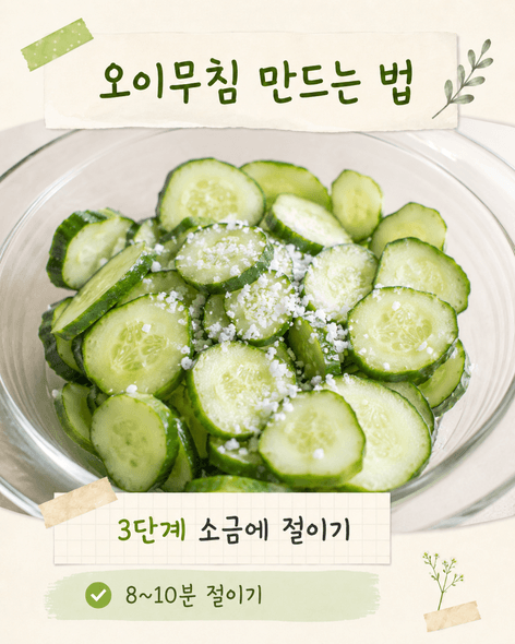 오이무침 황금레시피