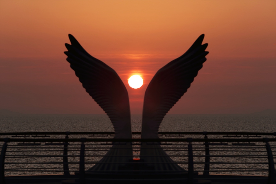 백수해안도로 노을전망대