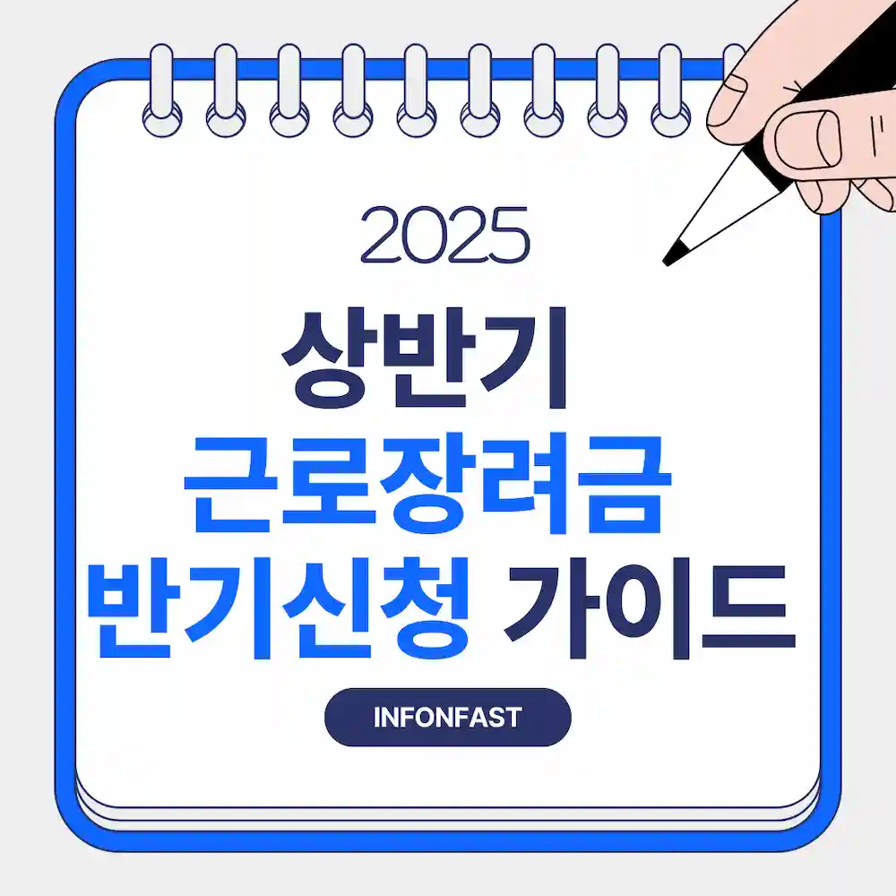 2025 상반기 근로장려금 반기신청 가이드 라고 기재된 블로그 대표 이미지