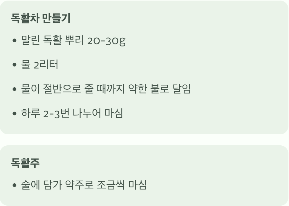 독활, 어떻게 먹어야 가장 좋을까?