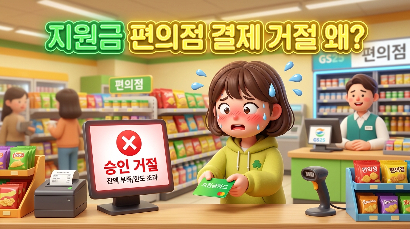 고유가 피해지원금 편의점 승인 거절 5가지 찐 사례와 해결책 썸네일