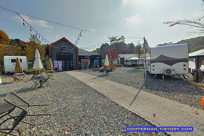 금산 만악리 수목원 카라반 시설