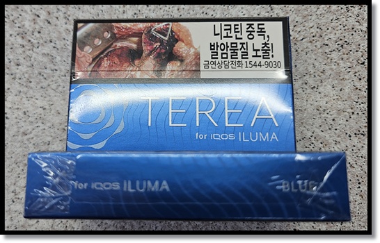 편의점 알바 편의점 전자담배 아이코스 일루마 스틱 테리아(TEREA) 멘솔 라인업 (블루 BLUE, 그린 Green, 유젠 Yugen, 그린징 Green Zing) 비교 분석