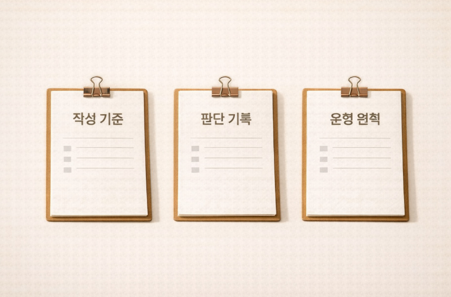 경험보다 기준을 우선하는 정보 저장소형 블로그 구조 이미지