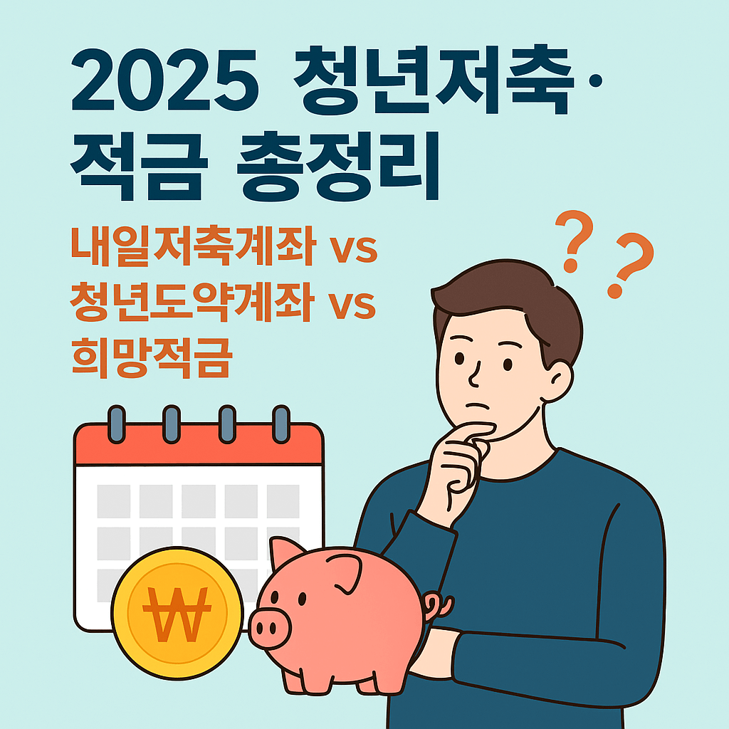 2025 한국 청년저축&middot;적금 총정리
