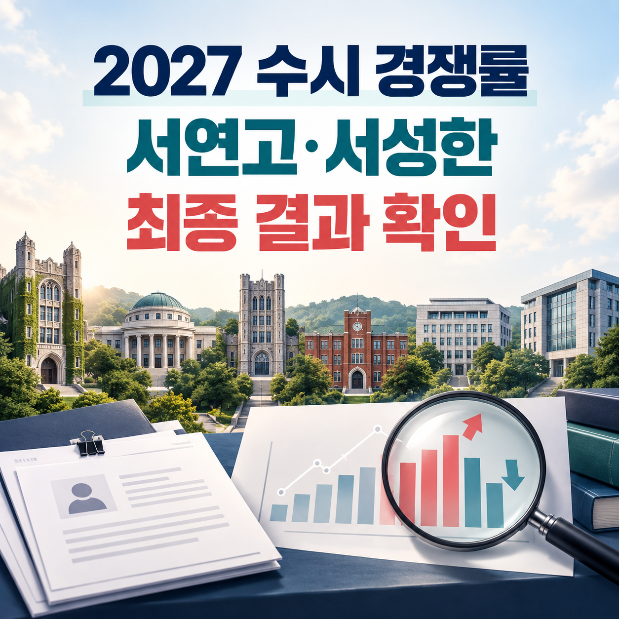 2027 주요 대학 수시 경쟁률 발표 - 서연고&middot;서강대&middot;성균관대&middot;한양대 결과 확인