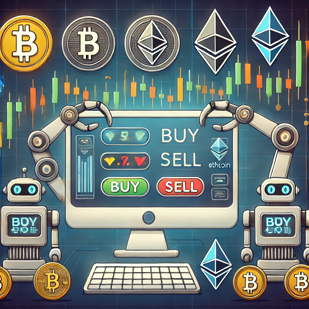 암호화폐 자동매매와 관련된 이미지