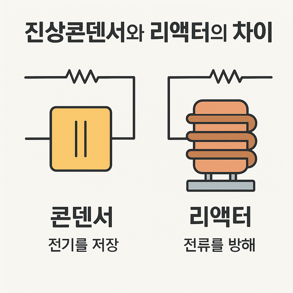진상콘덴서와 리액터의 차이