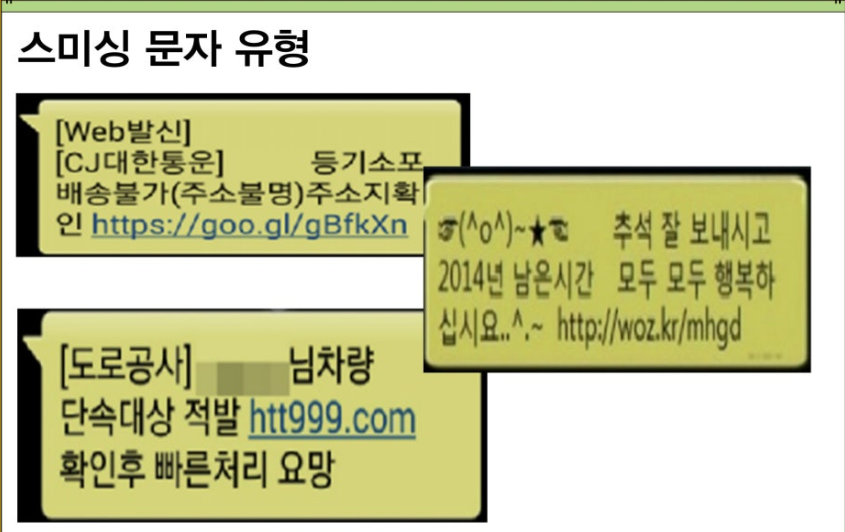 스미싱문자유형