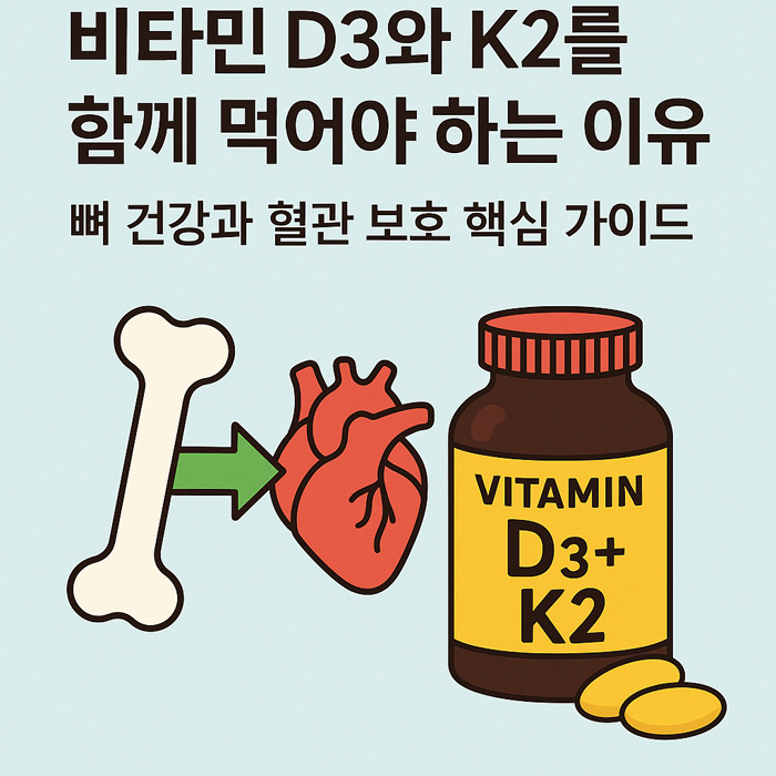 비타민 D3와 K2를 함께 먹어야 하는 이유